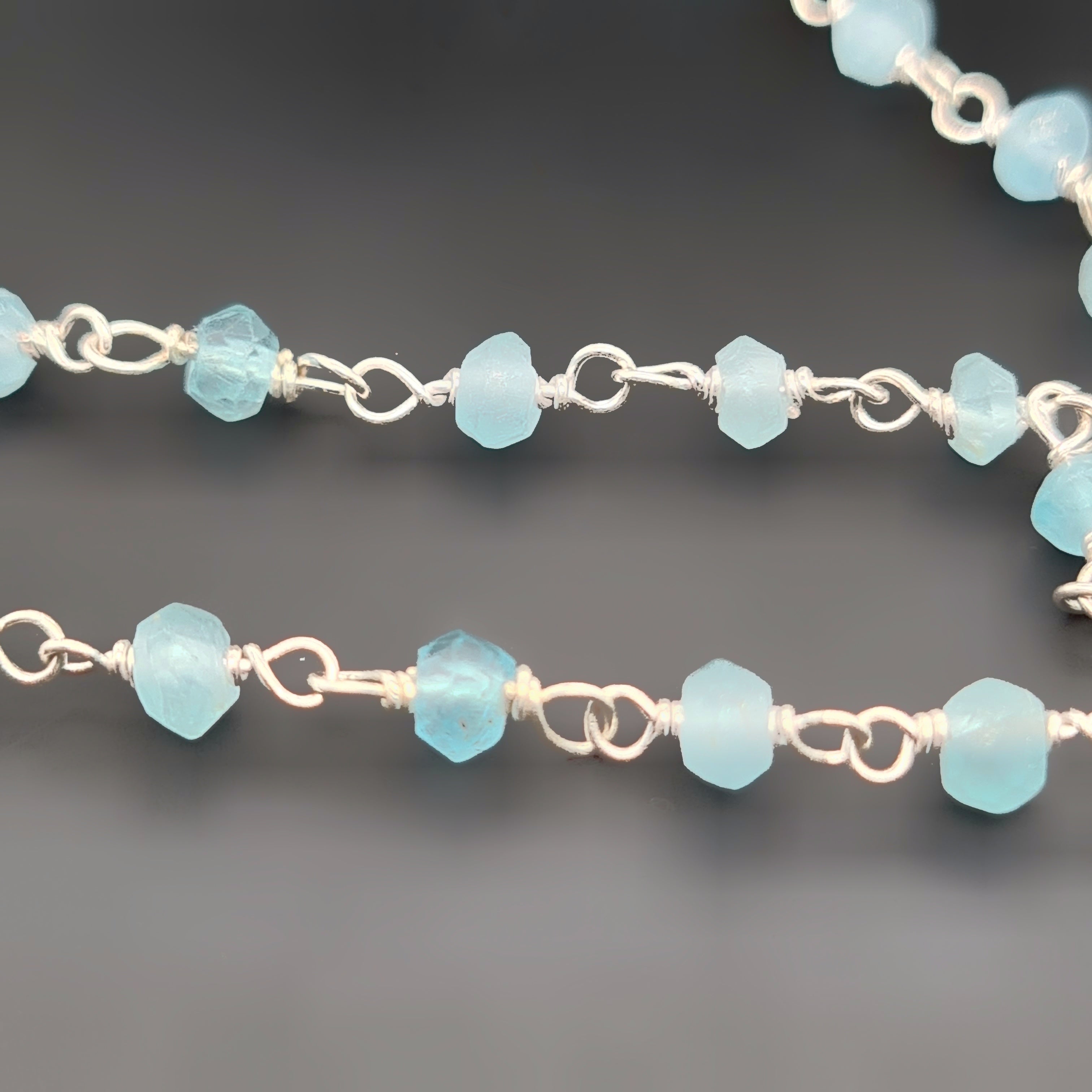 Apatite Chain on 925 Sterling Silver | 3mm | by Length - The LabradoriteKing