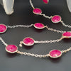 Natural Ruby Chain on 925 Sterling Silver | 9mm | by Length - The LabradoriteKing