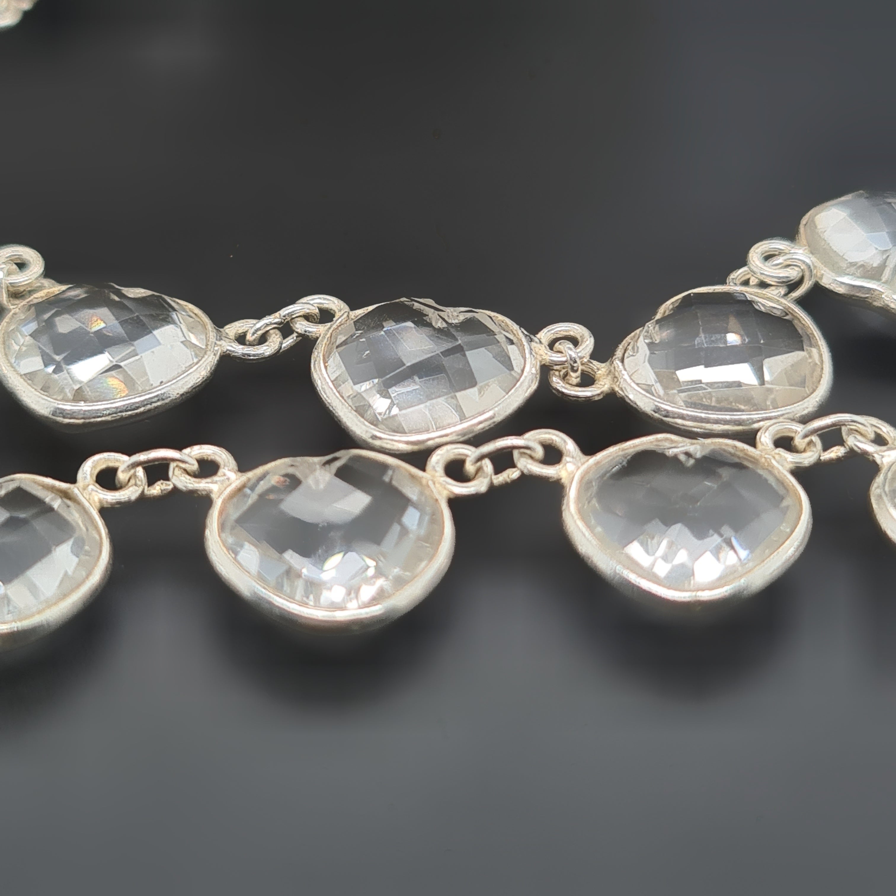 Pearl Crystal Chain on 925 Sterling Silver | 11mm | by Length - The LabradoriteKing