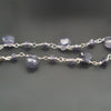 Iolite Chain on 925 Sterling Silver | 3-7mm | by Length - The LabradoriteKing