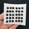 Load image into Gallery viewer, 2Unit, 66Pcs Natural Black Onyx Rosecut Gemstones | Square Shape, 8mm Size, - The LabradoriteKing