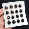 2Unit, 32Pcs Natural Black Onyx Rosecut Gemstones | Fancy Shape, 14x12mm Size, - The LabradoriteKing