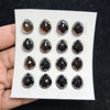Load image into Gallery viewer, 2Unit, 32Pcs Natural Black Onyx Rosecut Gemstones | Fancy Shape, 14x12mm Size, - The LabradoriteKing