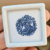 Natural Parti Blue Sapphire Round Cut Shape Faceted Gemstone, Stone Size: 1mm - The LabradoriteKing