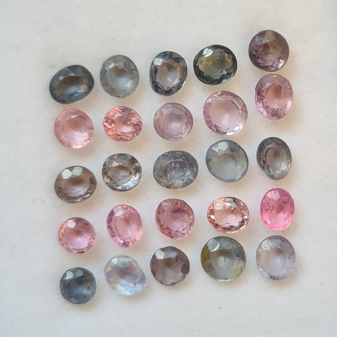 25 Pieces Natural Multi Spinel Faceted Gemstone Mix Shape Size: 4-5mm - The LabradoriteKing
