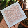 25 Pieces Natural Rose Quartz Cabochon Gmestone Fancy Shape Size: 14-22mm - The LabradoriteKing