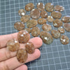 12 Pcs Natural Copper Rutile Quartz Rosecut Gemstone - The LabradoriteKing
