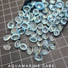 12 Pieces Natural Aquamarine Cabochon Gemstones , Mix Shape Size: 5-13mm - The LabradoriteKing
