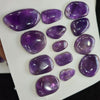 1 Card Natural Amethyst Cabochon Gemstone Uncut Shape , Size: 11-28mm - The LabradoriteKing