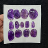 Load image into Gallery viewer, 1 Card Natural Amethyst Cabochon Gemstone Uncut Shape , Size: 11-28mm - The LabradoriteKing