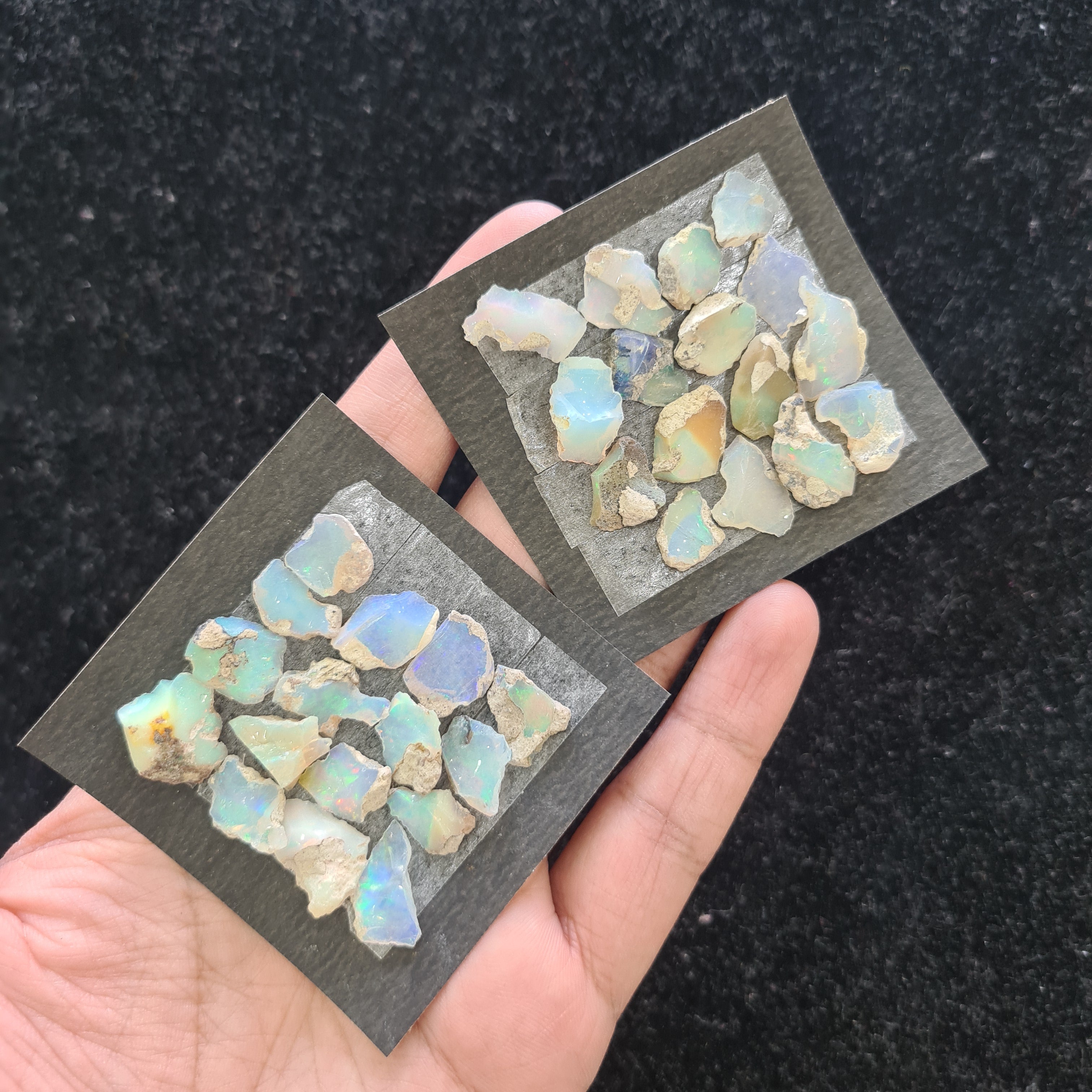 1 Card Natural Opal Rough Gemstone Uncut Shape Size: 13-18mm - The LabradoriteKing