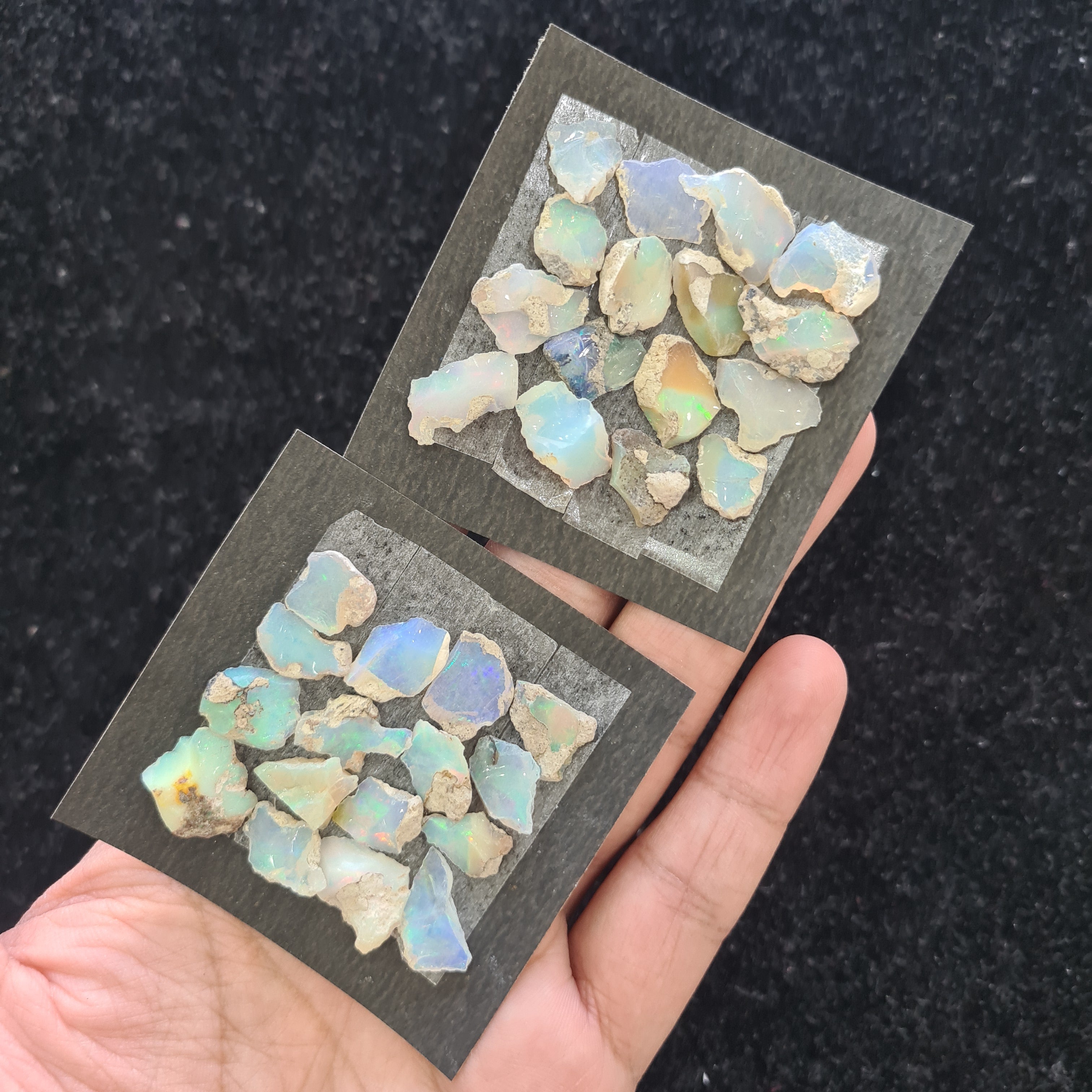 1 Card Natural Opal Rough Gemstone Uncut Shape Size: 13-18mm - The LabradoriteKing