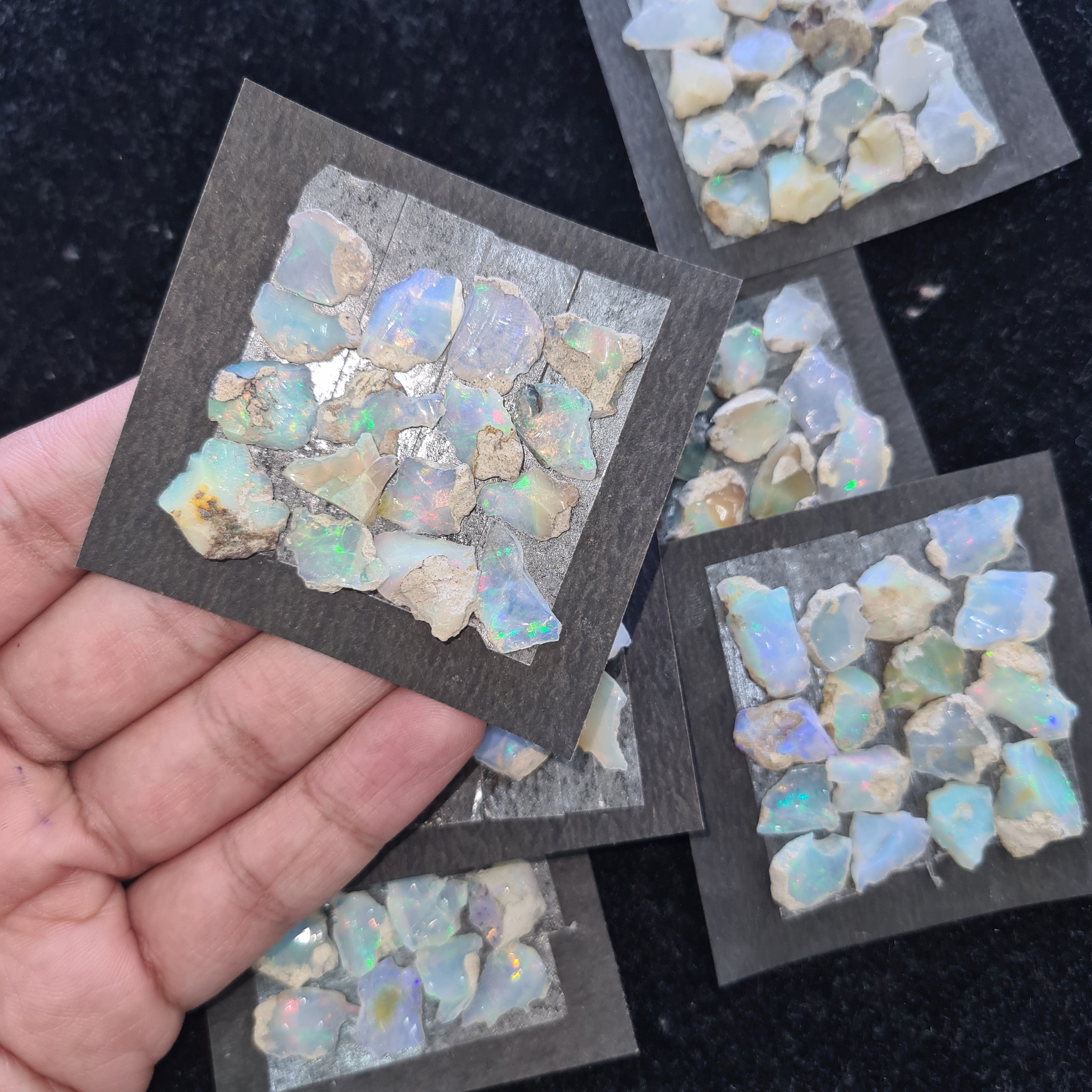 1 Card Natural Opal Rough Gemstone Uncut Shape Size: 13-18mm - The LabradoriteKing