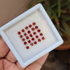 25 Pieces Natural Garnet Faceted Cut Gemstones Round Shape , Size: 4mm - The LabradoriteKing