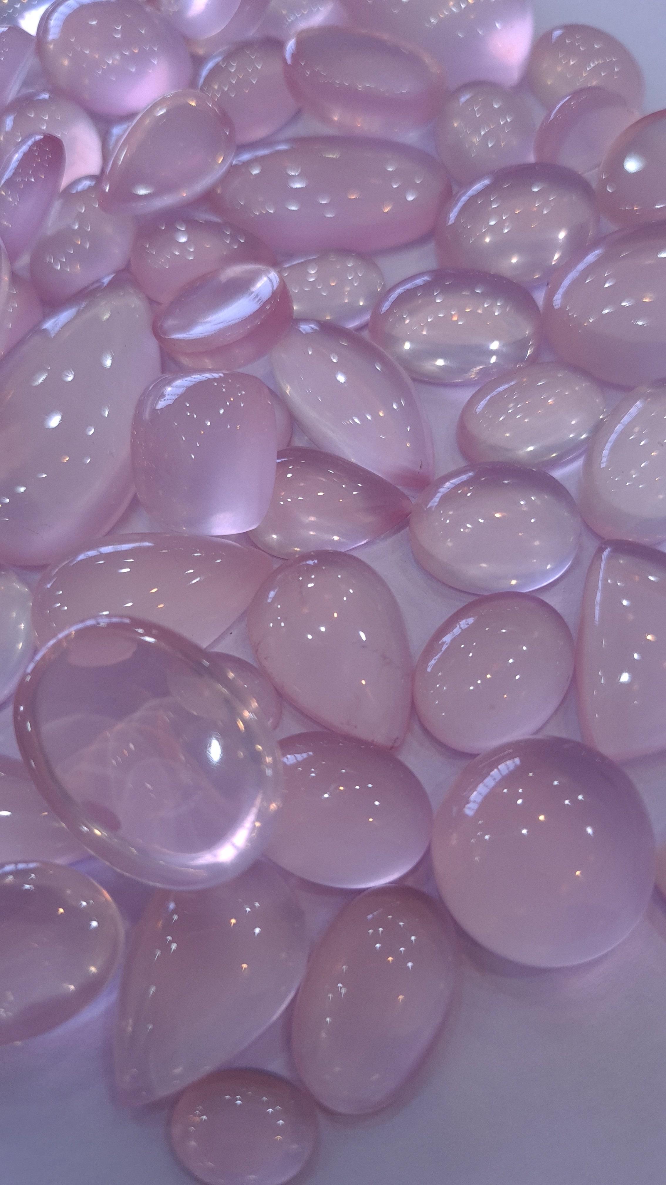 15 Pcs Natural Rose Quartz Pink | Flawless Top Quality Mix Shape 11-25mm - The LabradoriteKing