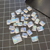 20 Pcs Rainbow Moonstone Cabochon Square and Rectangle  6mm to16mm - The LabradoriteKing