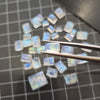 20 Pcs Rainbow Moonstone Cabochon Square and Rectangle  6mm to16mm - The LabradoriteKing