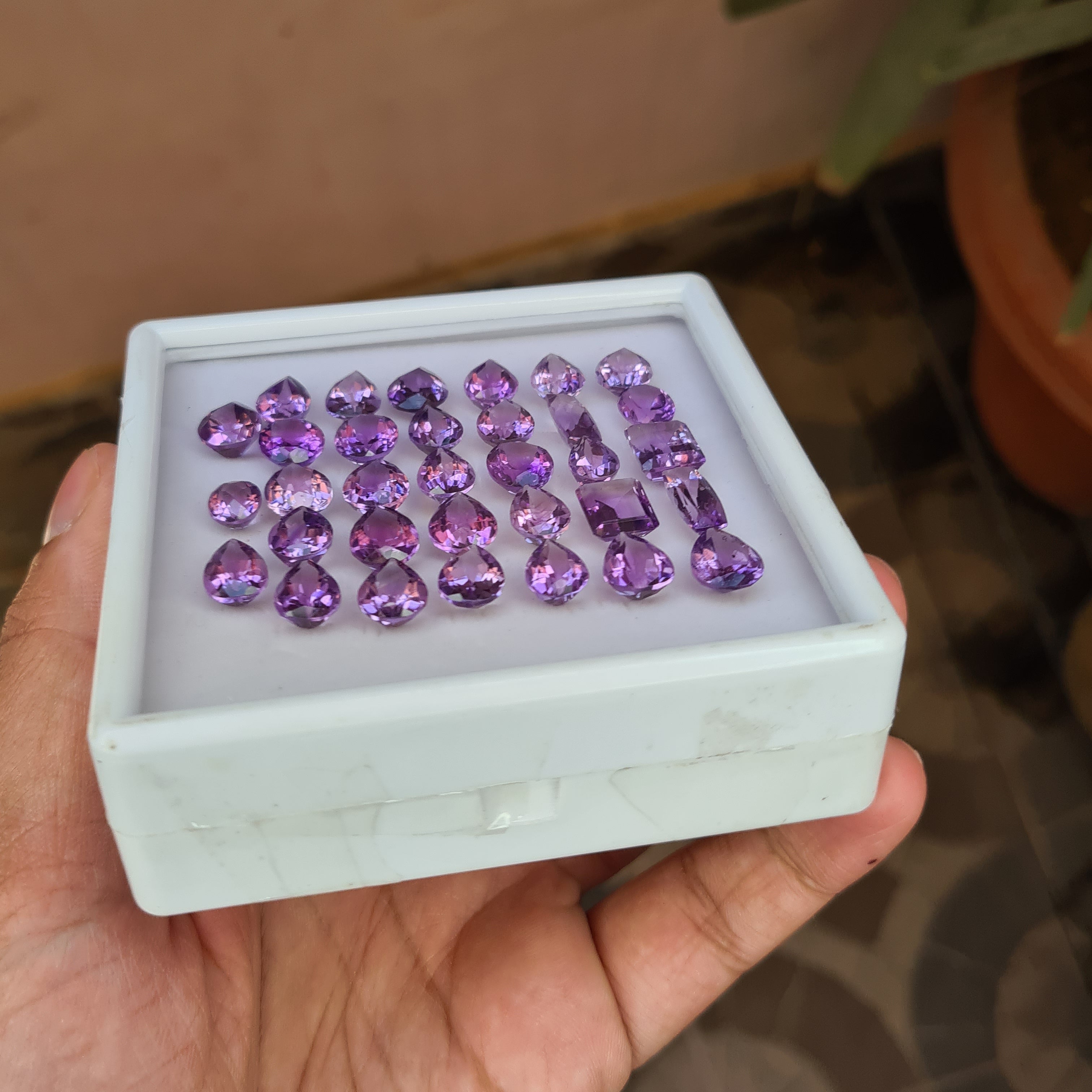 33 Pcs Natural Amethyst Faceted Gemstone Mix Shape |  Size 9x7mm to 14x6mm - The LabradoriteKing