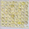 64 Pieces Natural Lemon Quartz Faceted Gemstone Round Shape  | Size 5mm - The LabradoriteKing