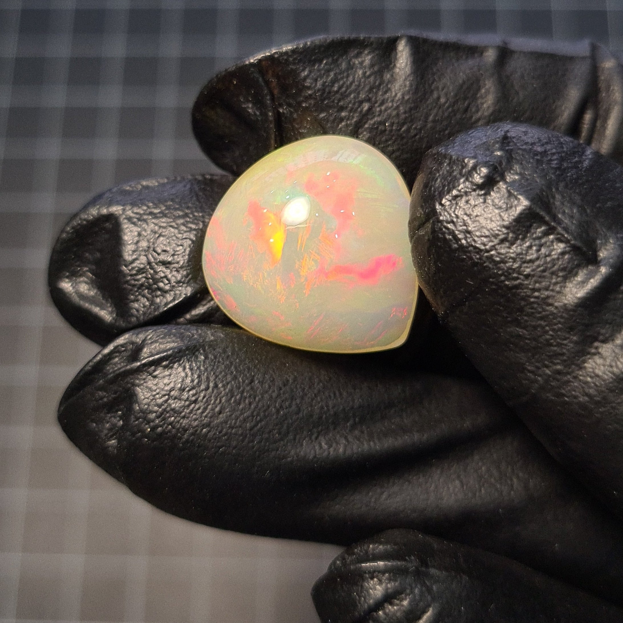 1 Pieces Natural Opal Cabochon Gemstone Pear Shape | Ethiopian Mined Untreated - The LabradoriteKing