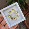 7 Pcs Natural Yellow Quartz Faceted Gemstone Pear Shape   |  Size  12x8mm - The LabradoriteKing