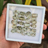 23 Pieces Natural Green Amethyst Faceted Gemstone Mix Shape | Size: 10-15mm - The LabradoriteKing