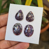 1 Card 4 Pieces Natural Multi Sapphire Rosecut Gemstone Fancy Cut | 17-19mm - The LabradoriteKing