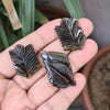 3 Pieces Natural Tourmaline Leaf Carved Gemstone Size: 32-44 | 84 Cts - The LabradoriteKing