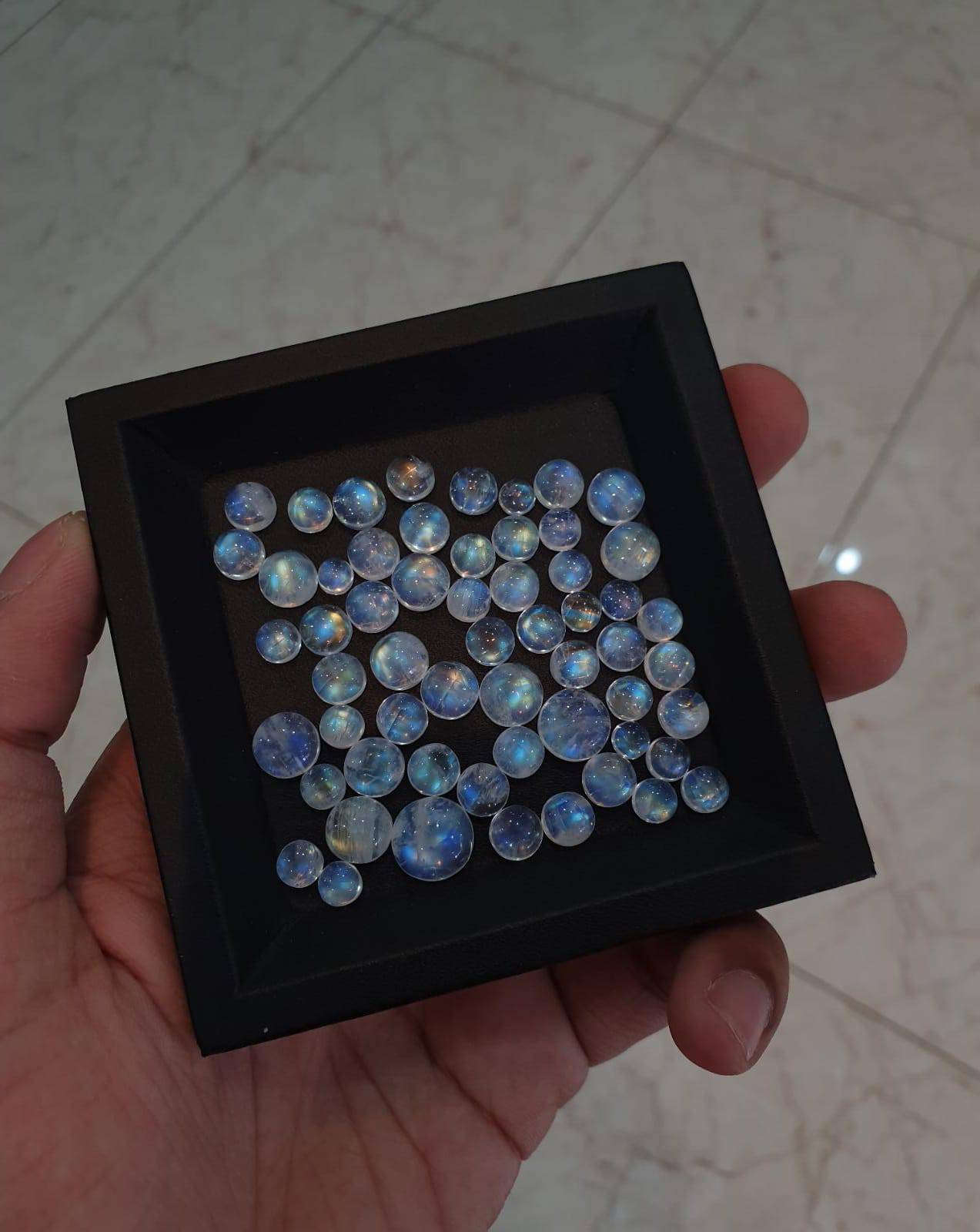 20pcs Moonstone Cabochons Round 6-10mm Lot - The LabradoriteKing