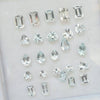 25 Pcs Natural Aquamarine Faceted Gemstones Mix Shape, 4-6mm - The LabradoriteKing