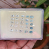 Load image into Gallery viewer, 25 Pcs Natural Aquamarine Faceted Gemstones | Mix Shape, 5-7mm Size, - The LabradoriteKing