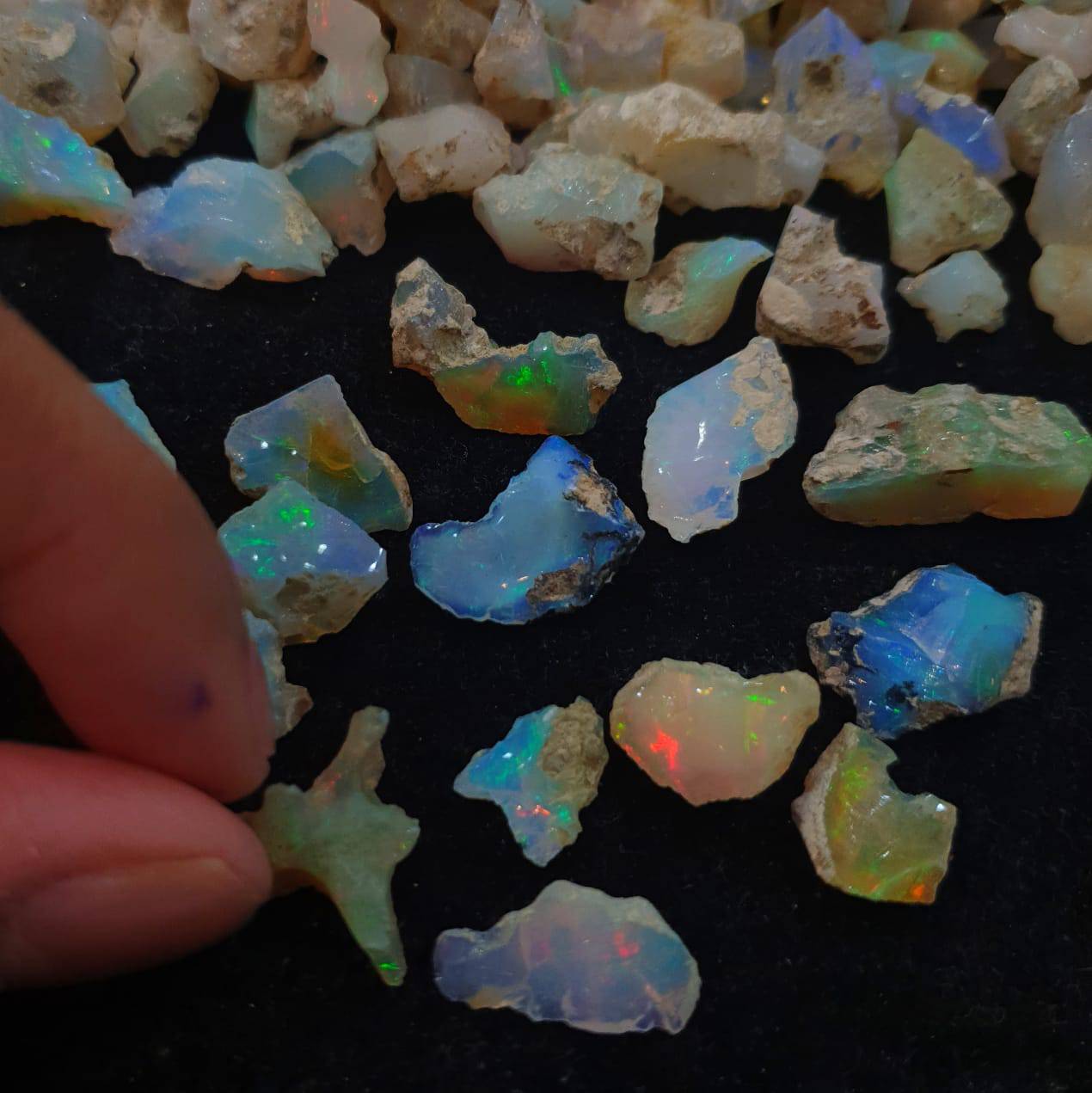 25 Pcs Opal Rough Minerals Untreated Ethiopian Mined | 11-23mm - The LabradoriteKing