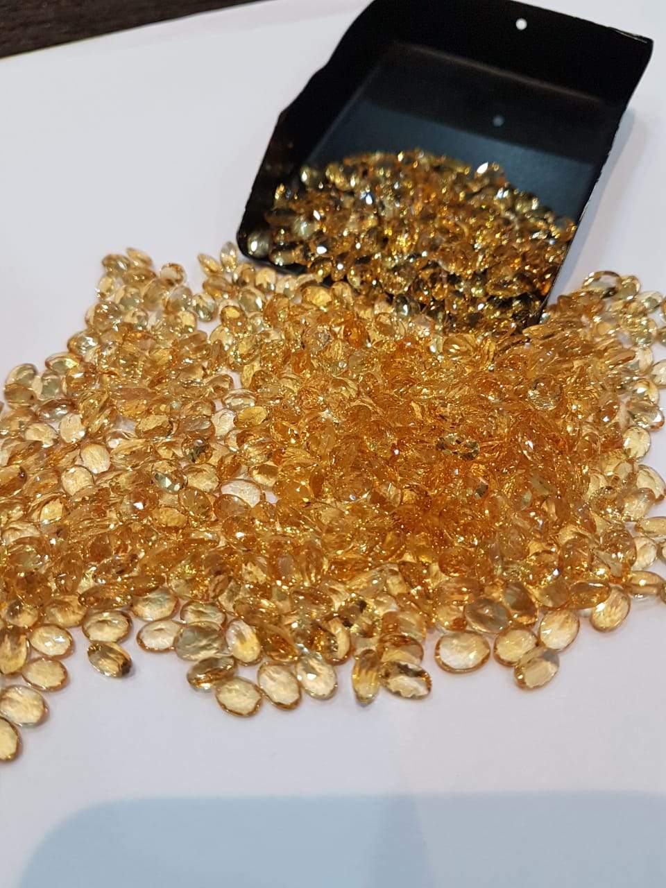 25 Pcs Top Quality Natural Citrine 6x4mm calibrated Ovals - The LabradoriteKing