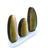 3 Pcs Green Tourmaline Watermelon Slice Pairs | 20.30 Cts Pair | 21x9mm - The LabradoriteKing