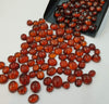 30 Pcs Garnet Hessonite Cabochons | 6-9mm Ovals | - The LabradoriteKing