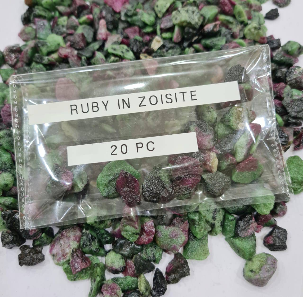 30  Pcs Ruby In zoisite Raw roughs | Natural Untreated Natural Ruby - The LabradoriteKing