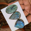 3Pcs Natural Labradorite Carved High Quality Gemstones 37-43mm - The LabradoriteKing