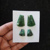 🔥 4 Pcs Natural African Emerald  Faceted Gemstones | Pair Untreated shape, Size: 16-26mm - The LabradoriteKing