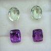 4 Pcs Natural Amethyst Faceted Gemstone | Size: 10-11mm, Oval & Rectangle Shape | 12.8 Cts - The LabradoriteKing