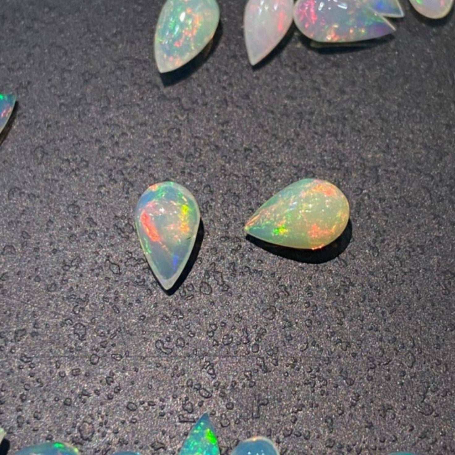 40 Pcs Opal Drops 5-8mm | Top Drilled | High Quality Ethiopian Mined - The LabradoriteKing