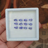 Load and play video in Gallery viewer, Natural Tanzanite Faceted Gemstones Pear 12pcs 6x4mm Lot Untreated
