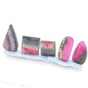 5 Pcs Pink Tourmaline Watermelon Slice Pairs |  18.8 Cts Pair | 9-17mm - The LabradoriteKing
