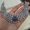Load and play video in Gallery viewer, Natural Moonstone/ Tanzanite/ Diamond Necklace