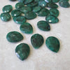 6 Pcs Emerald Indian Mined faceted Cordandum Teardrop - The LabradoriteKing