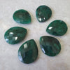 6 Pcs Emerald Indian Mined faceted Cordandum Teardrop - The LabradoriteKing