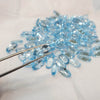 6 Pcs Natural Blue Topaz 14x7mm Ovals AAA Calibrated - The LabradoriteKing