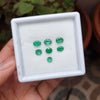 6 Pcs Natural Emerald Lot- Zambian Mined Emerald Cut 6-7mm| 4.3 Cts| Untreated Certified - The LabradoriteKing