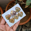 Load image into Gallery viewer, 6 Pcs Natural Jasper Cabochon Gemstones | Heart Shape, 24-30mm Size, - The LabradoriteKing