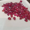 6 Pcs Natural Ruby Teardrops | Heated Faceted Mozambique - The LabradoriteKing