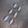 6 Pcs of Moonstones Cat eye | Natural Cabochons Graduated  Size Pair - The LabradoriteKing